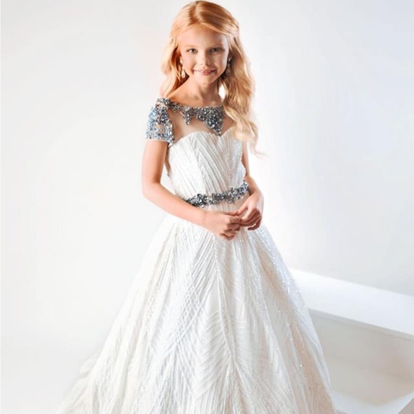 Ava Presley girls size 10 pageant gown - Picture 1 of 4